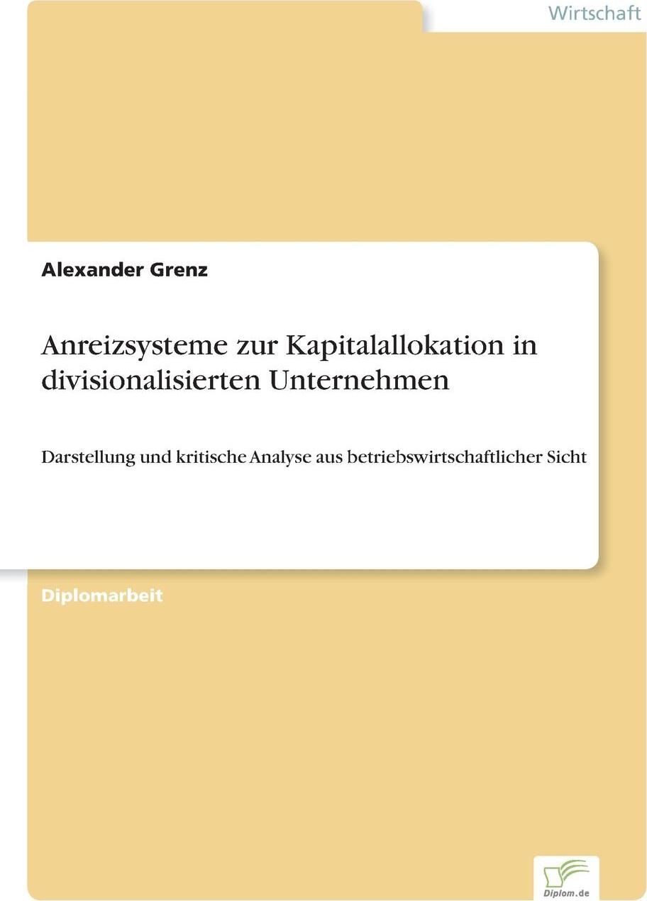 фото Anreizsysteme zur Kapitalallokation in divisionalisierten Unternehmen