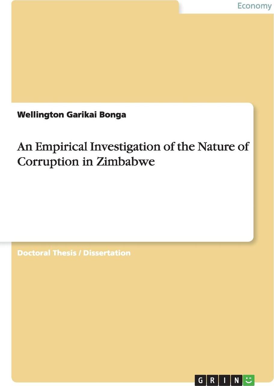 фото An Empirical Investigation of the Nature of Corruption in Zimbabwe