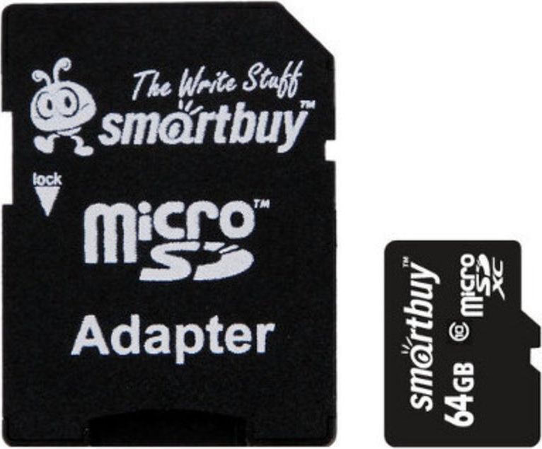 Карта памяти micro sdxc 256gb smartbuy class 10 uhs i adp