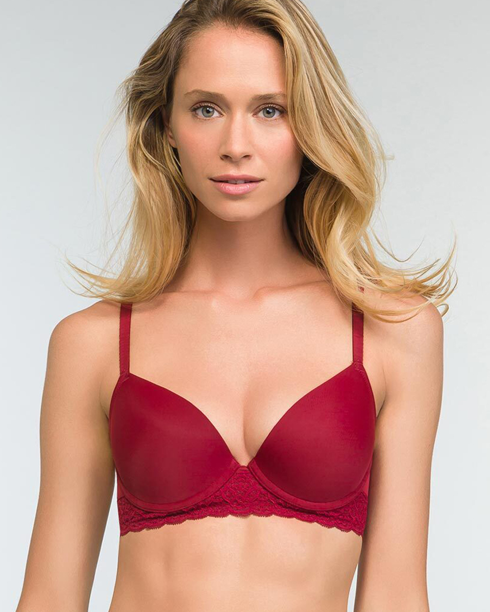 Red bra. Женское нижнее с мягкими чашечками. Бюстгальтер мягкая чашка Dim sublim, 1 шт.