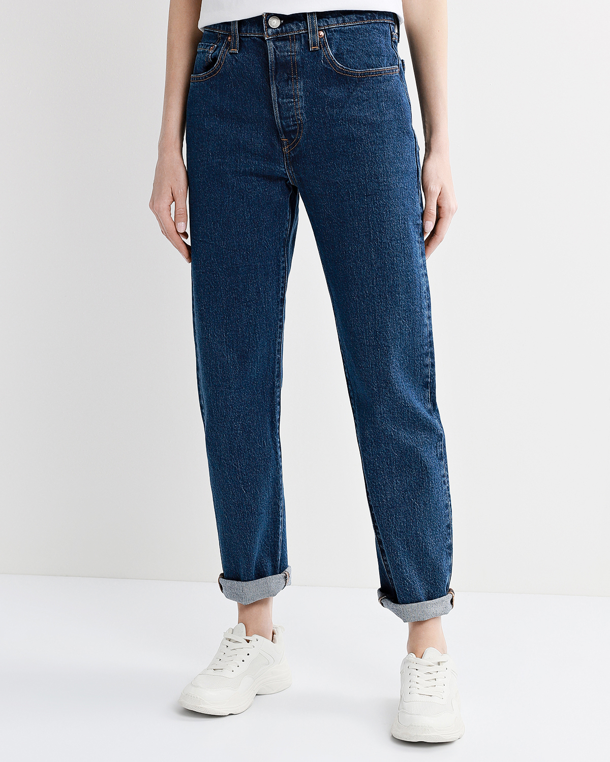 levi's 501 cropped high rise straight leg