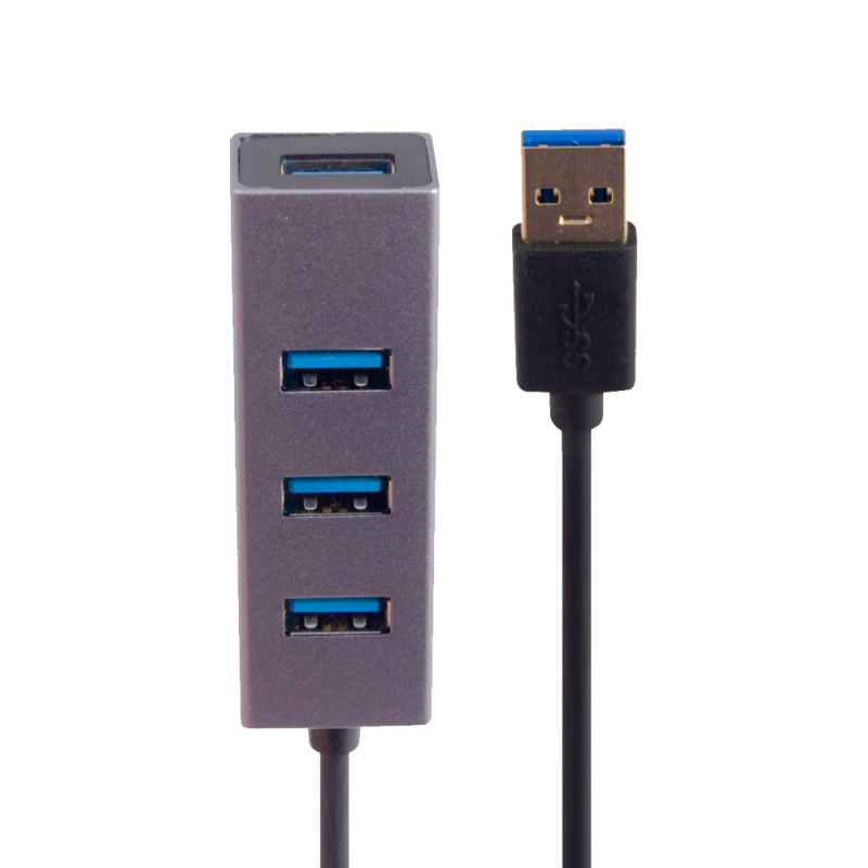 Кабель USB 3.1 Type C (m) - HDMI (f)+2*USB 3.0 (f)+ DisplayPort (f), 0,15 м, серебристый