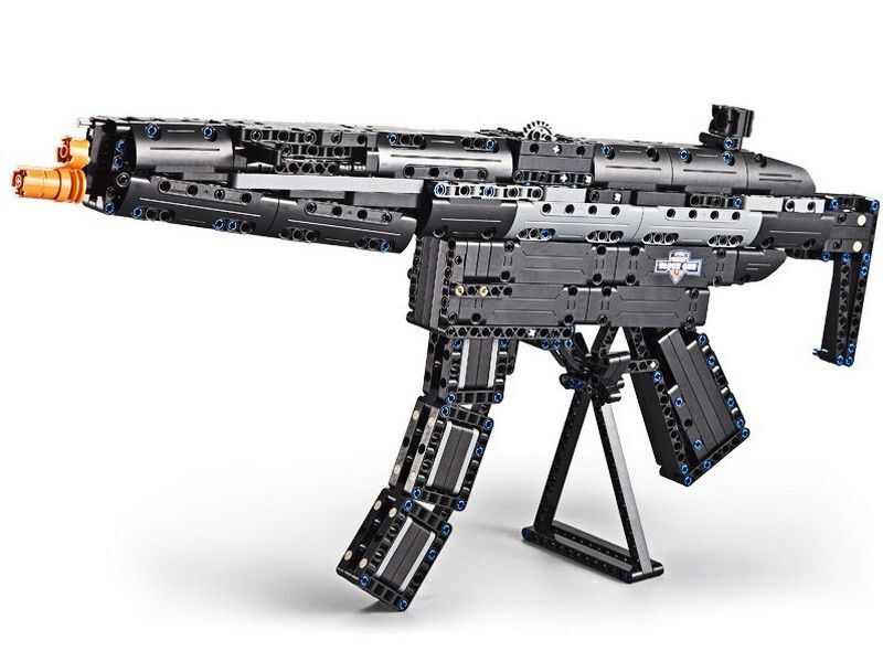 Схема сборки конструктора пистолет пулемет mp5