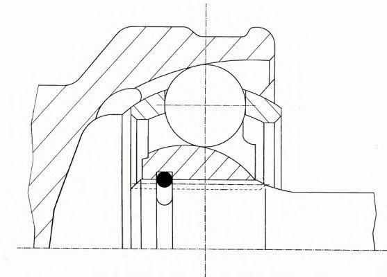 Gkn/loebro/spidan Ремкомплект ШРУСа, арт. 304954, 1 шт.