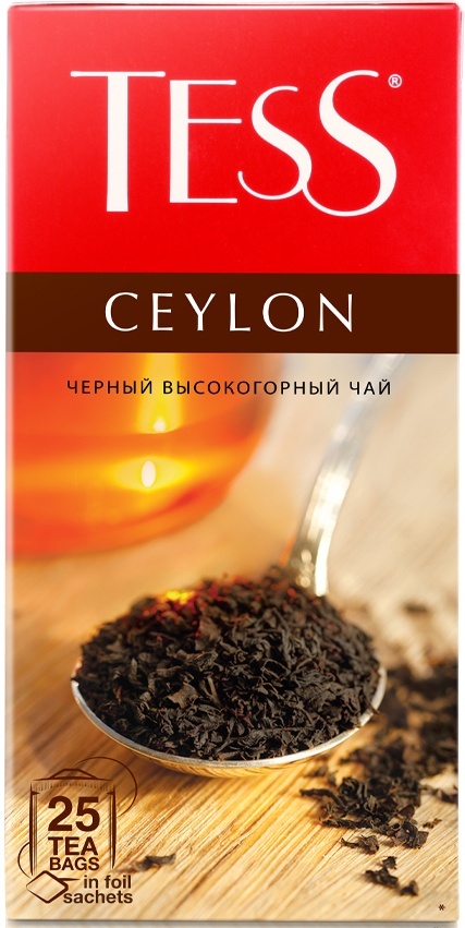 Tess Ceylon черный чай в пакетиках, 25 шт — купить в интернет-магазине ...