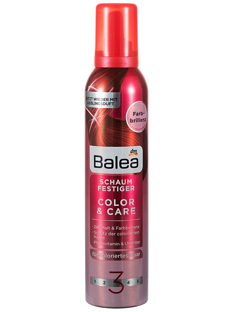 Характеристики Balea Пена для волос Color&Care №3 250мл, подробное ...