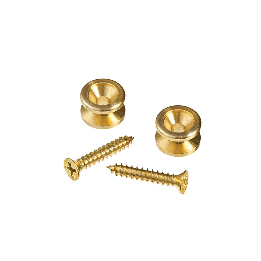 Planet Waves PWEP302 2 Solid Brass Guitar Strap End Pins Brass Planet Waves PWEP302 2 Solid Brass Guitar Strap End Pins Brass