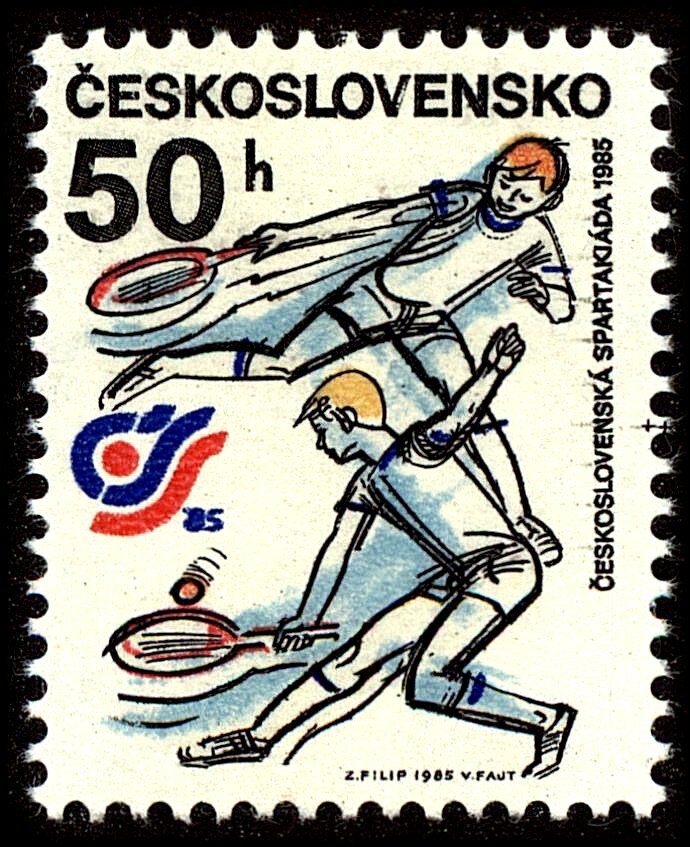 Марке 24. Чехословакия 1985. Почтовая марка Ceskoslovensko 1886.