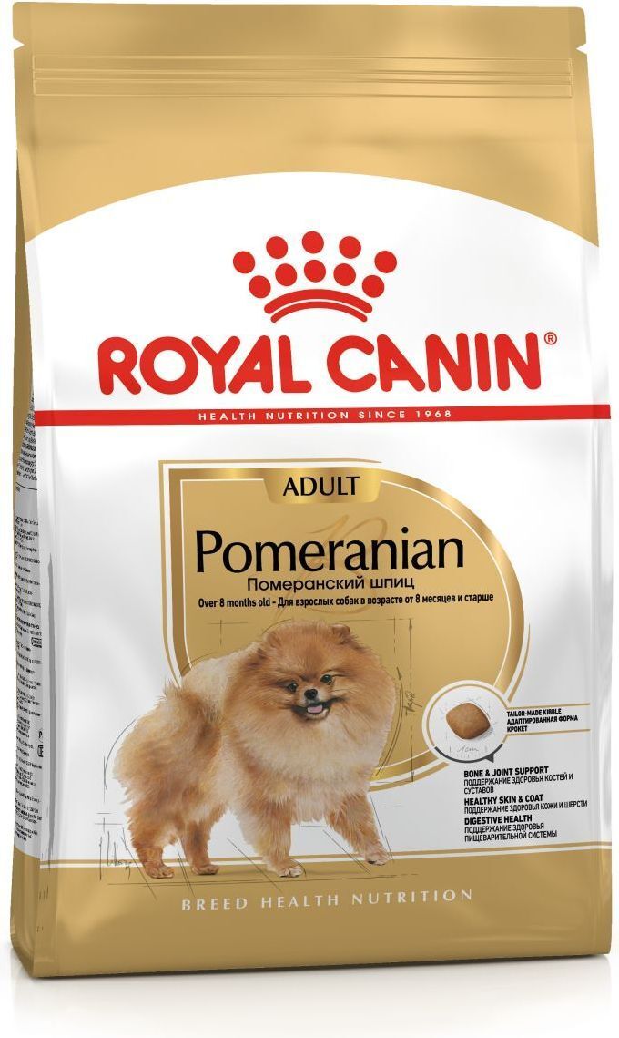 Сухойкормдлясобакпородыпомеранскийшпицот8месяцевRoyalCaninPomeranian,сптицей,1,5кг