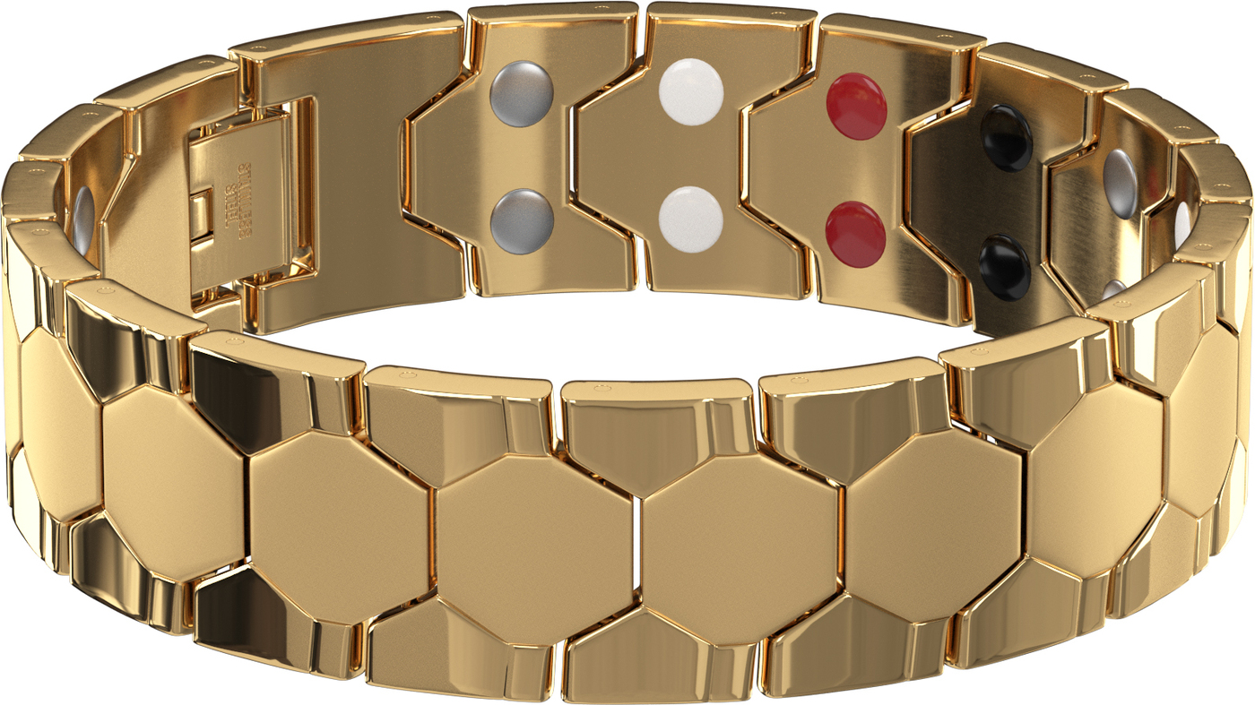 Биомагнитный браслет HRS Plate (Золотистый) — купить в интернет ...