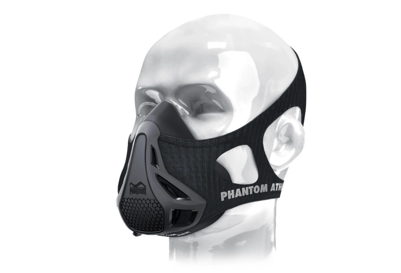 Тренировочная маска для бега phantom training mask/черная/размер M