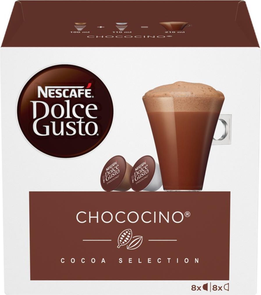 Горячий шоколад капсульный Nescafe Dolce Gusto Chococino, для системы Dolce  Gusto, 8 порций, 16 шт - купить с доставкой по выгодным ценам в  интернет-магазине OZON (135384039)