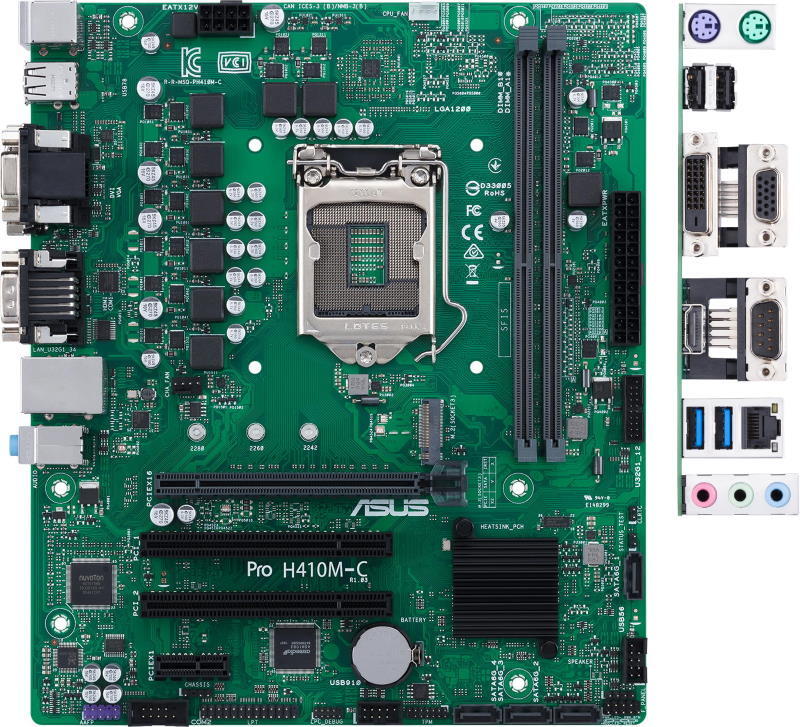 Материнская плата ASUS PRO H410M-C/CSM купить по низкой цене с ...