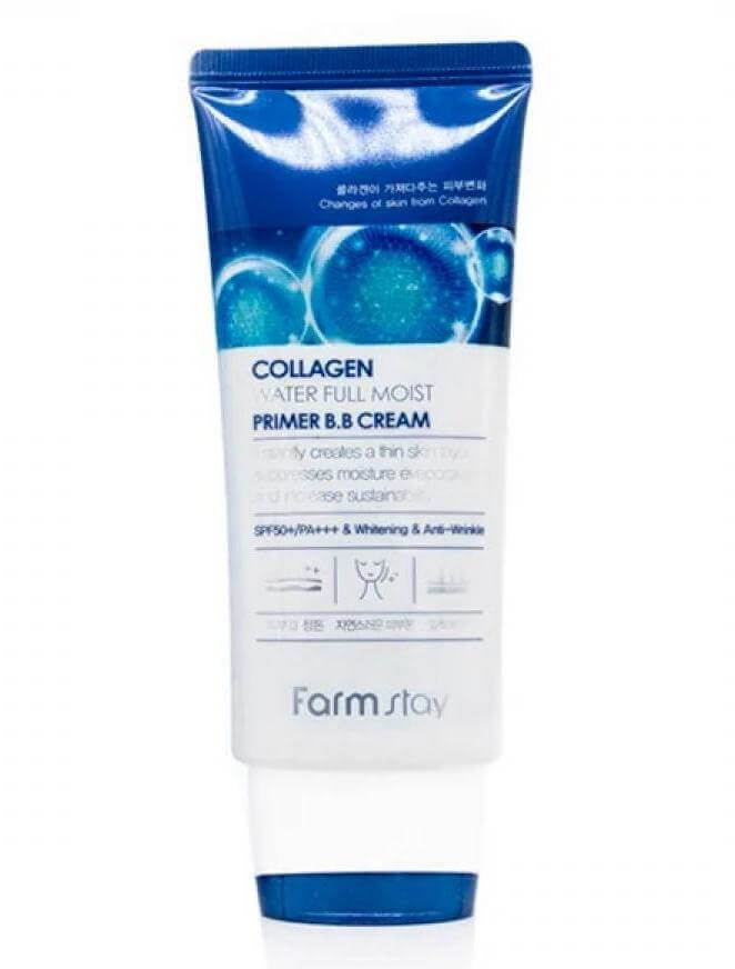 FarmStay BB-крем Коллаген Collagen Water Full Moist Primer BB Cream ...