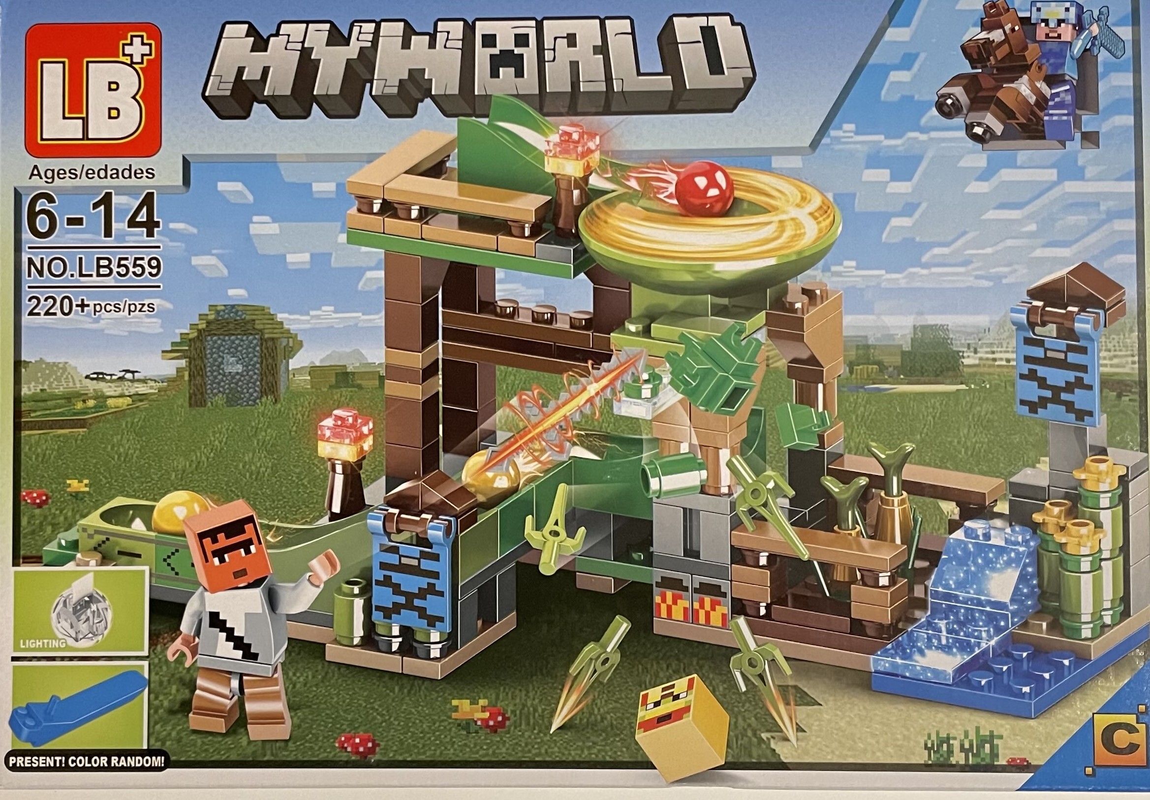 Конструктор лего Майнкрафт битва в крепости 3/4 Minecraft My World 220 ...