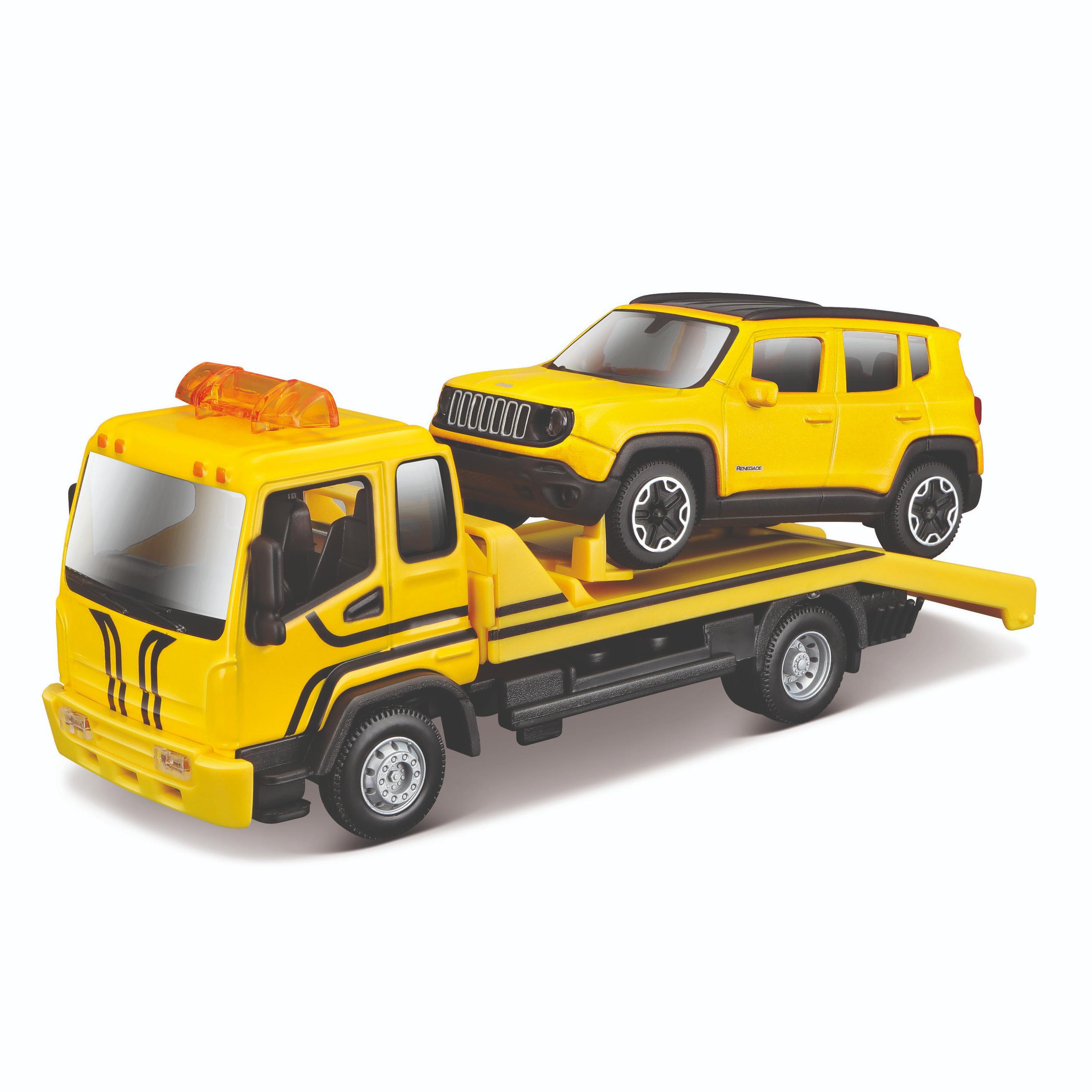 Машинка металлическая Эвакуатор Street Fire Flatbed Tow Truckt ...