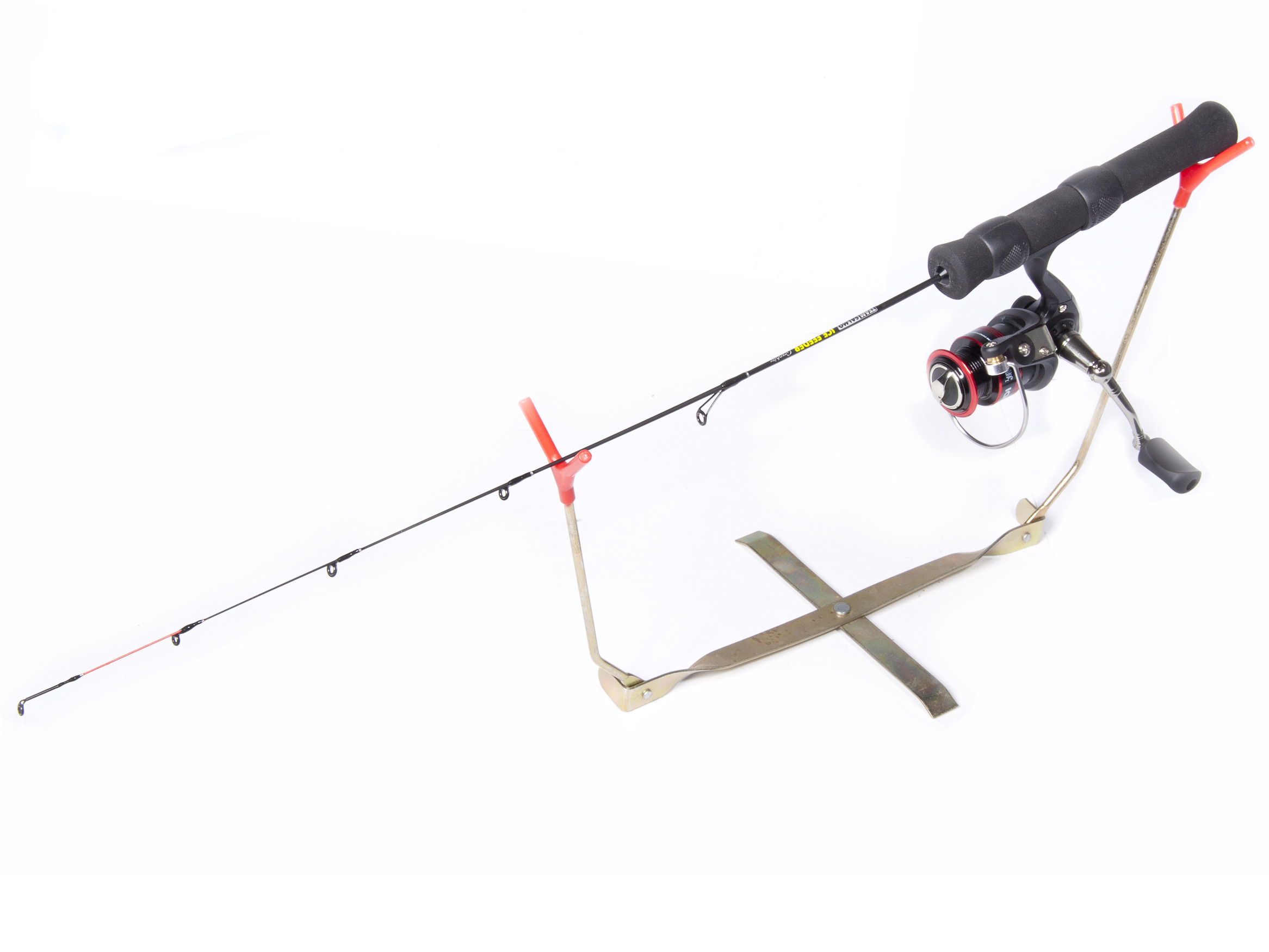 Подставка для удочки зимней рыбалки. Подставка Salmo Ice Rod Rack металлическая. Металлическая подставка Salmo Ice Rod Rack ZT-100. Подставка под зимний фидер Салмо. Складная металлическая подставка для зимнего удилища Salmo Ice Rod Rack.