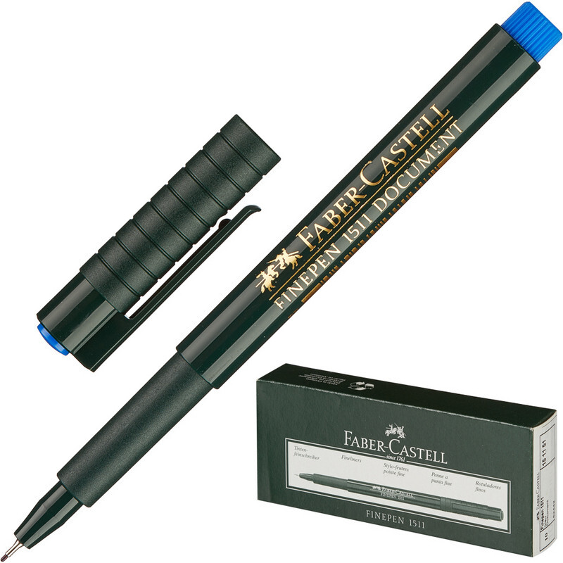 Линер Faber-Castell FINEPEN 1511 0,4мм синий 151151 — купить в интернет ...