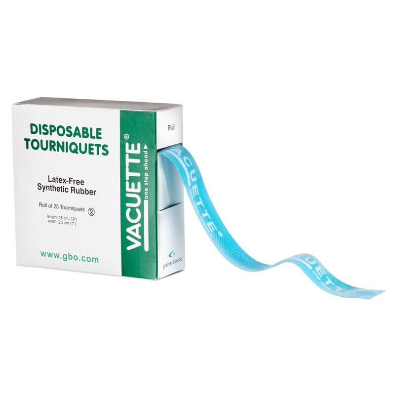 Жгут взрослый однораз. без латекса 45х2,5 см VACUETTE 840053 25шт/рул ...