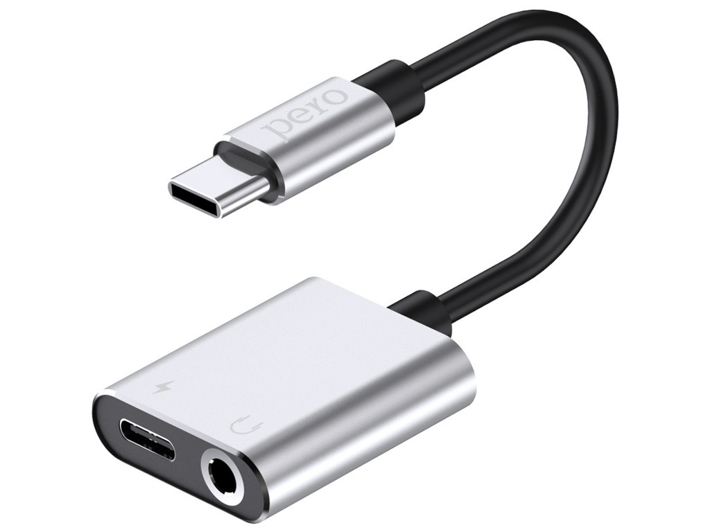 Кабель Greenconnect AD05 USB TypeC USB TypeC/Mini Jack 3.5mm Silver