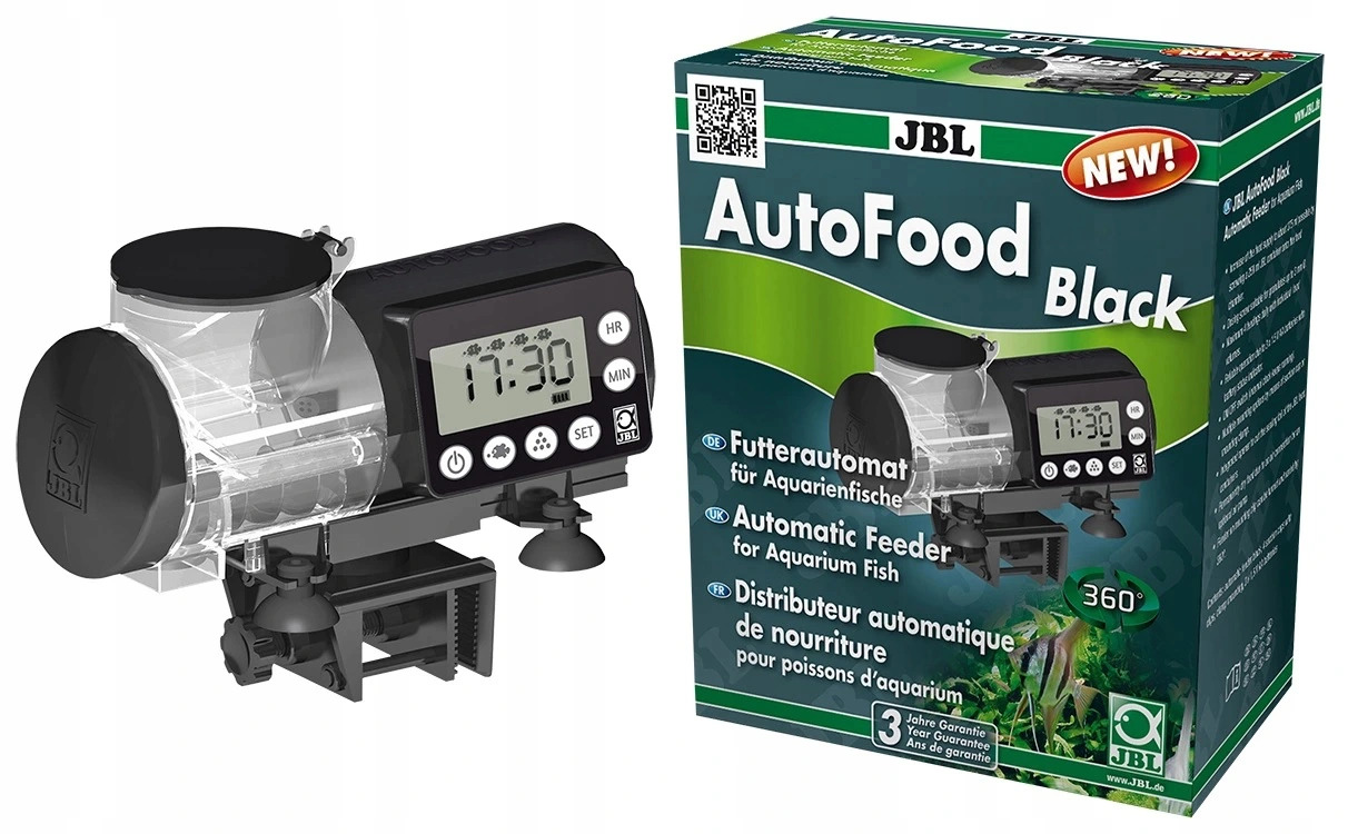 Автоматическая кормушка для аквариумных рыб JBL AutoFood BLACK, черная ...