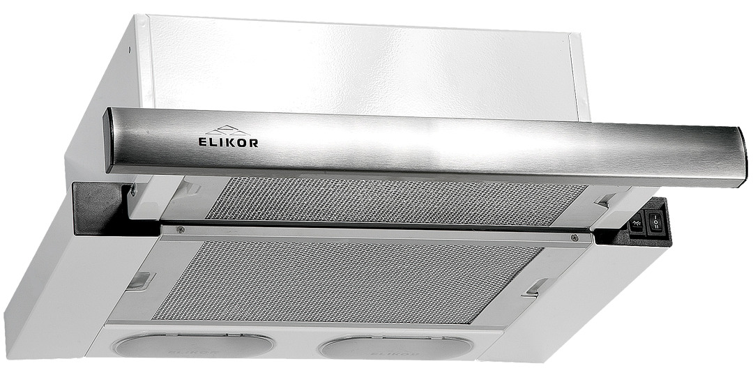Выдвижной блок ELIKOR Интегра 45П-400-В2Л белый/нерж - характеристики