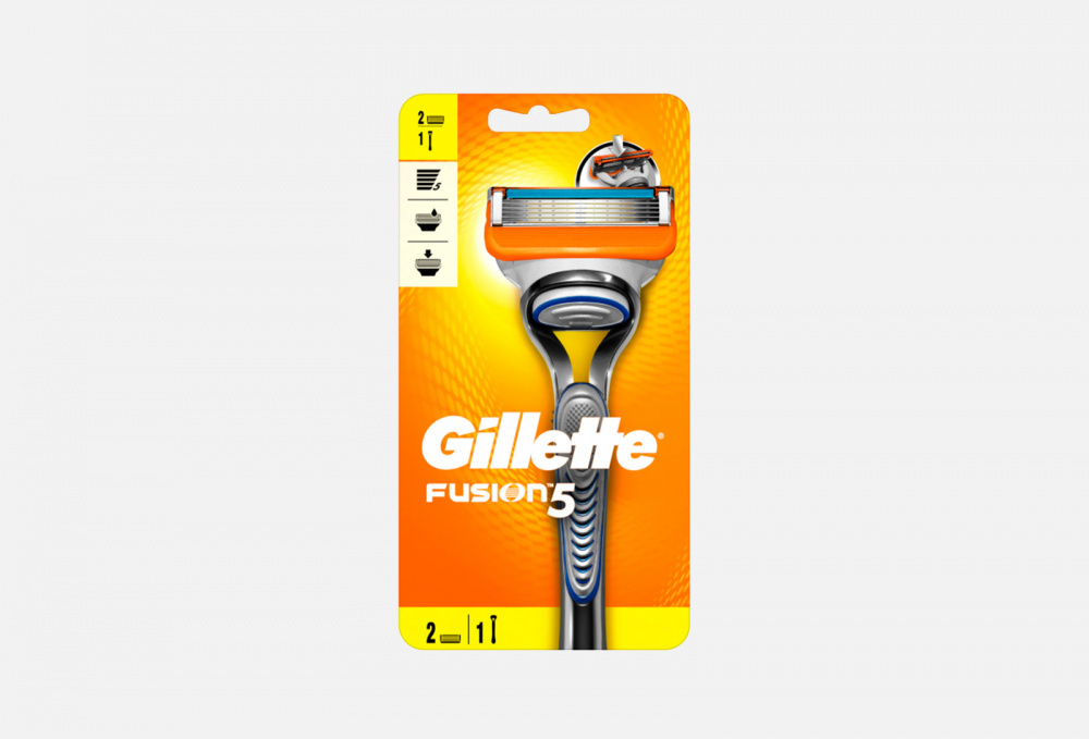 Станок для бритья gillette fusion proglide с 2 кассетами