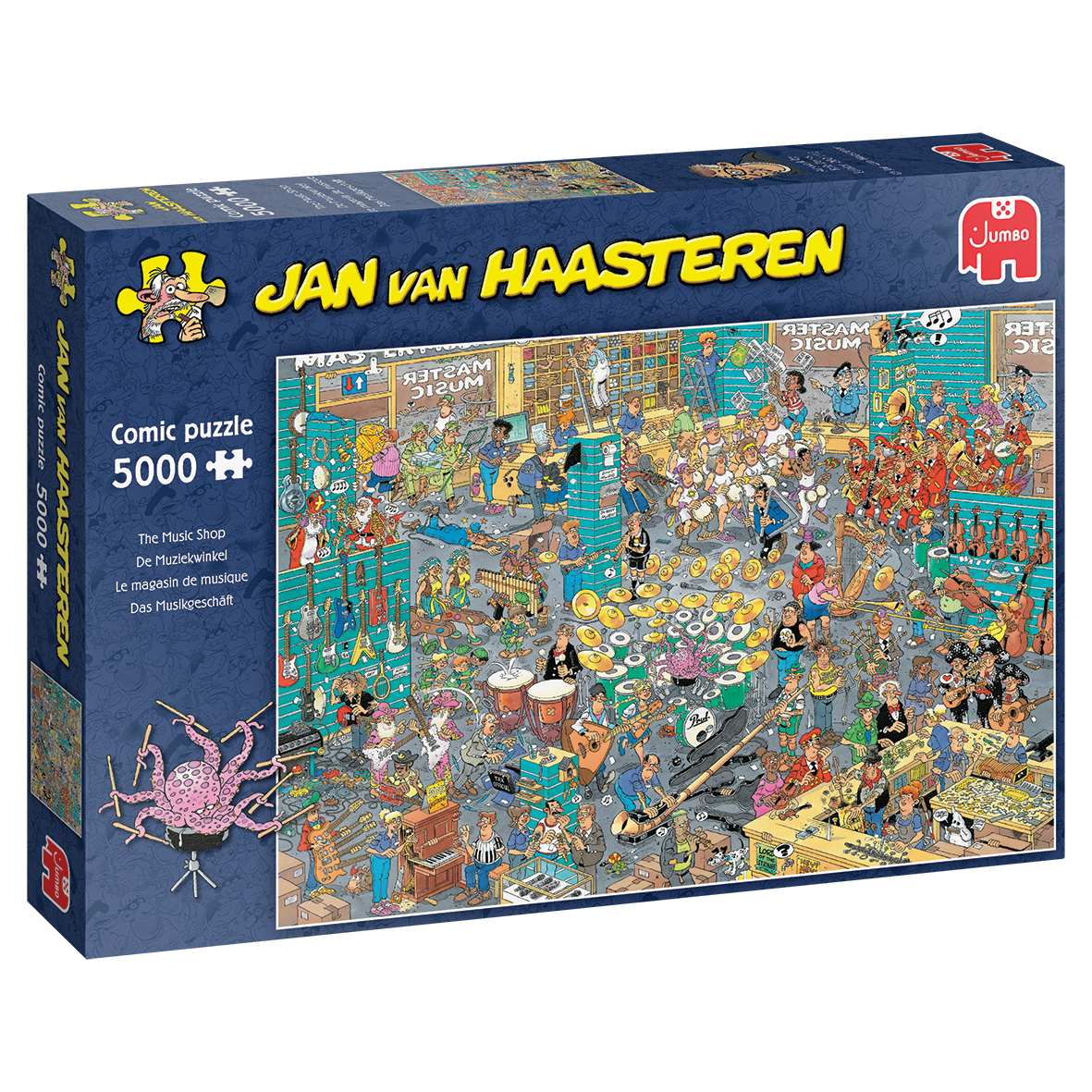 Пазл Jumbo 5000 деталей: Музыкальный магазин (Jan Van Haasteren ...