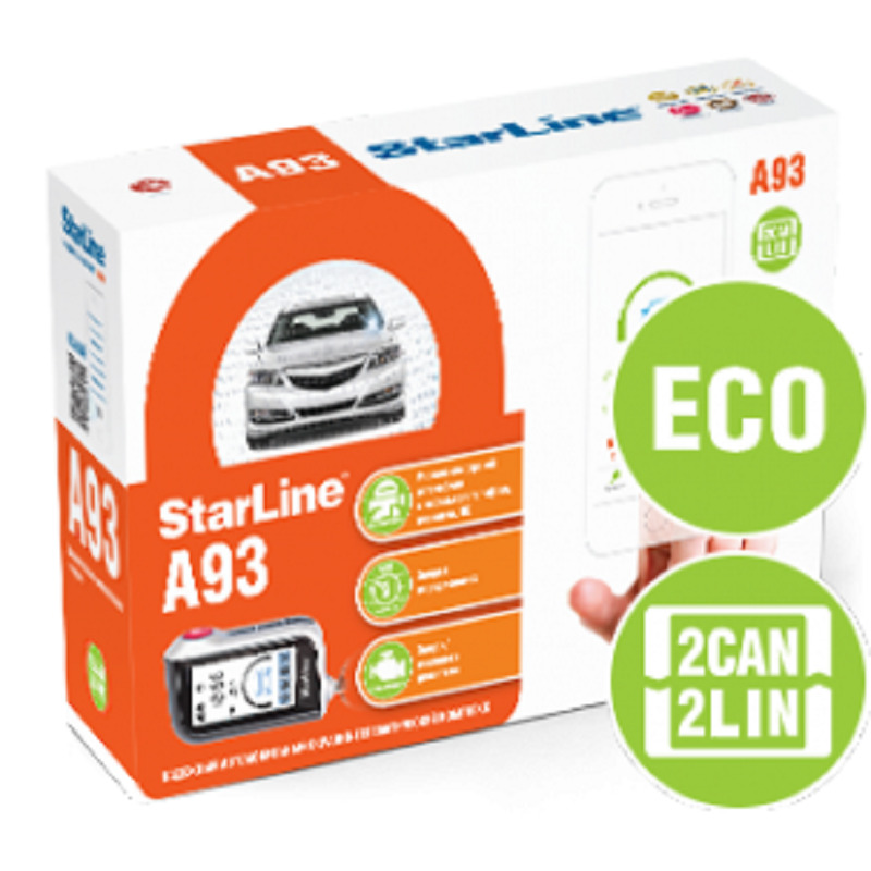 Автосигнализация StarLine А93 v2 2CAN+2LIN ECO купить по выгодной цене ...