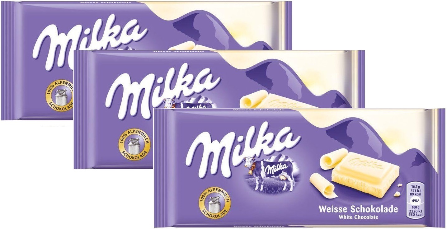 Шоколад Milka White, 22 шт