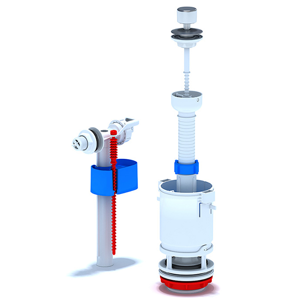 Характеристики Арматура для бачка унитаза комплект боковой подвод 1/2 ...