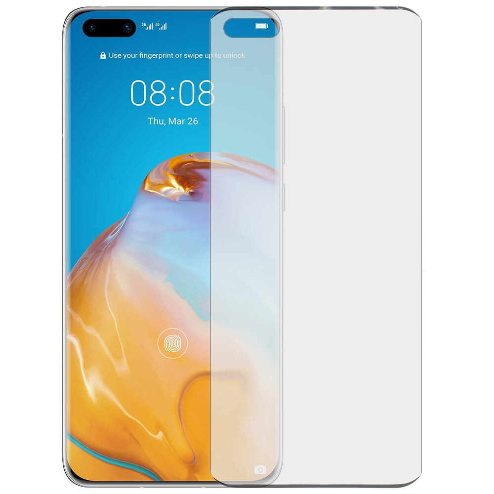 Защитноестекло/дляHuaweiP40Pro(ELS-NX9)полноепокрытиечерное