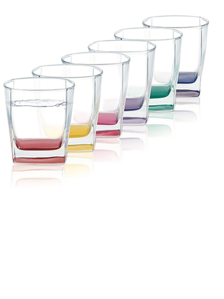 Набор стаканов Sterling Rainbow 300мл низкий 6шт