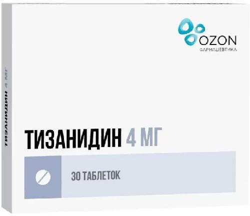 Тизанидин-СЗ, таблетки 4 мг, 30 шт.