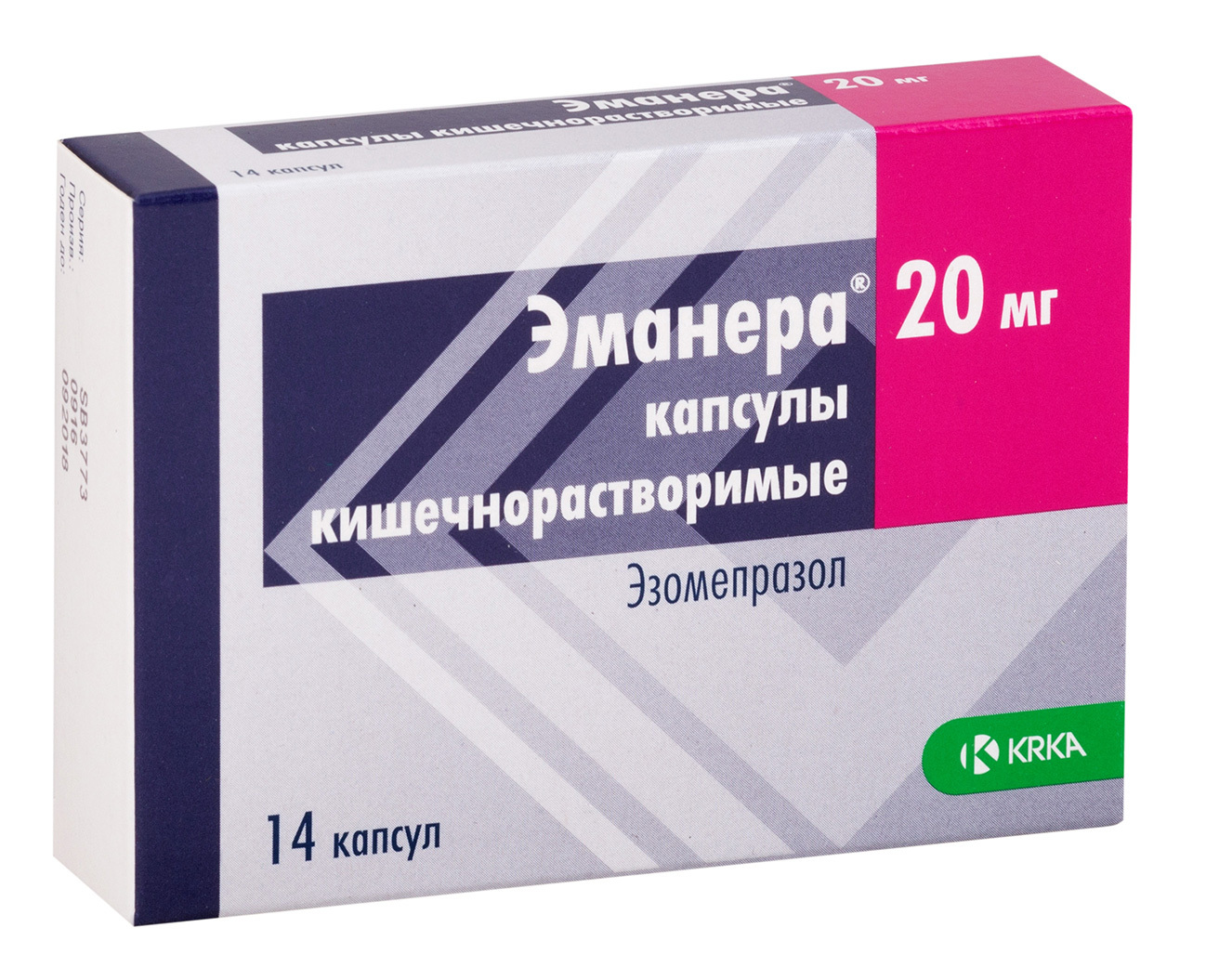 Эманера, капсулы 20 мг, 14 штук — купить в интернет-аптеке OZON ...