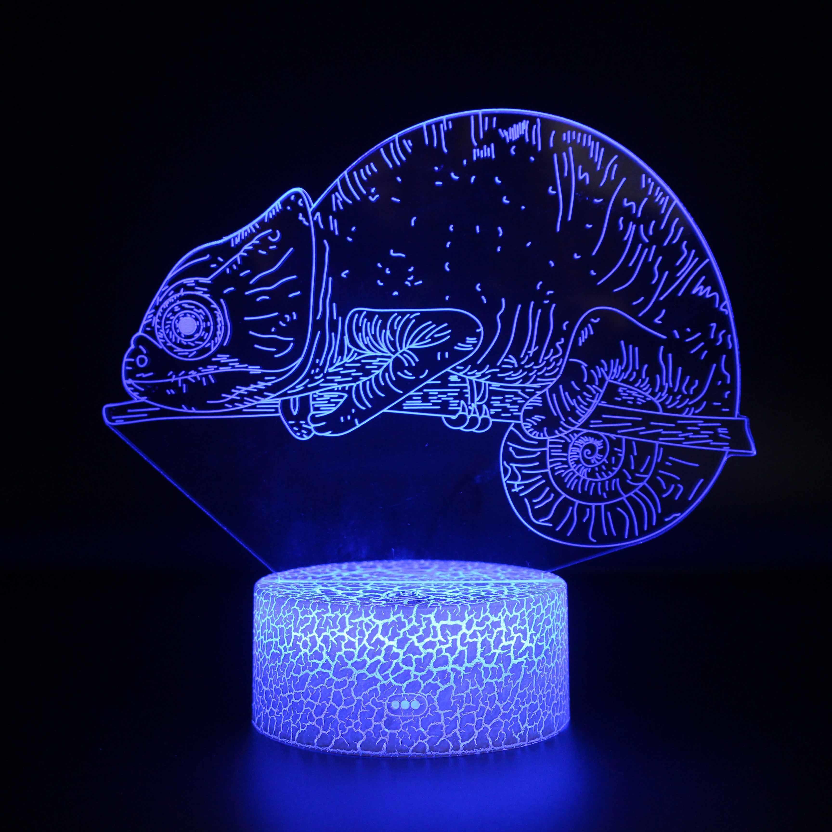 Светильник хамелеон. 3d светильник хамелеон. Декоративный ночник. Хамелеон на 3 д принтере. Arte Lamp 3d эффект.
