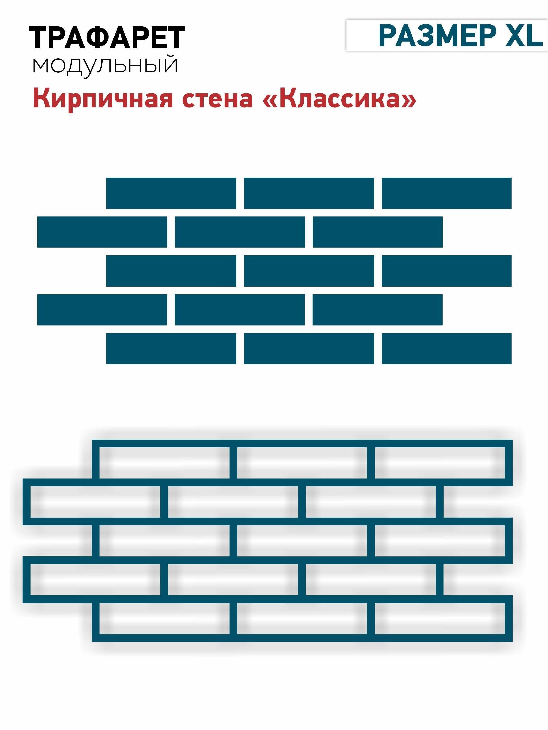 Трафарет под кирпич