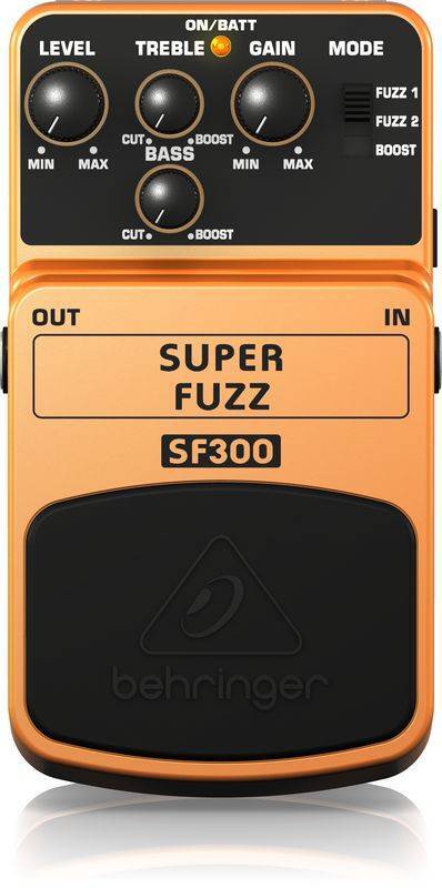 BEHRINGER SUPER FUZZ SF300 гитарная педаль эффекта Fuzz (3 режима)