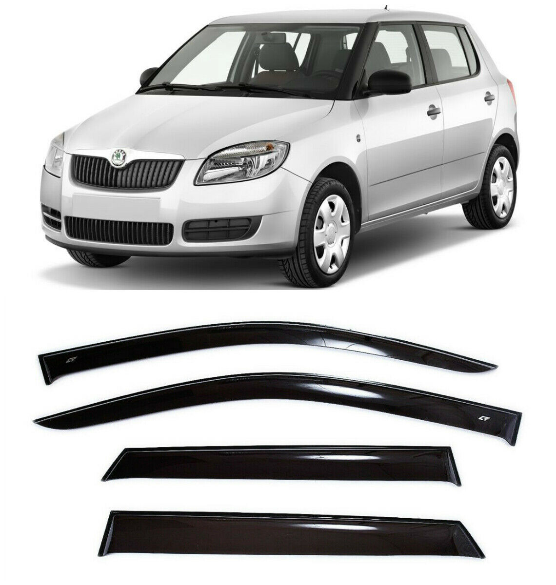 ветровики skoda гравировка. дефлекторы на skoda rapid 2020. дефлекторы окон шкода. Toyota fortuner (2017-) "alvi-style" нерж. дефлекторы шкода рапид 2021.
