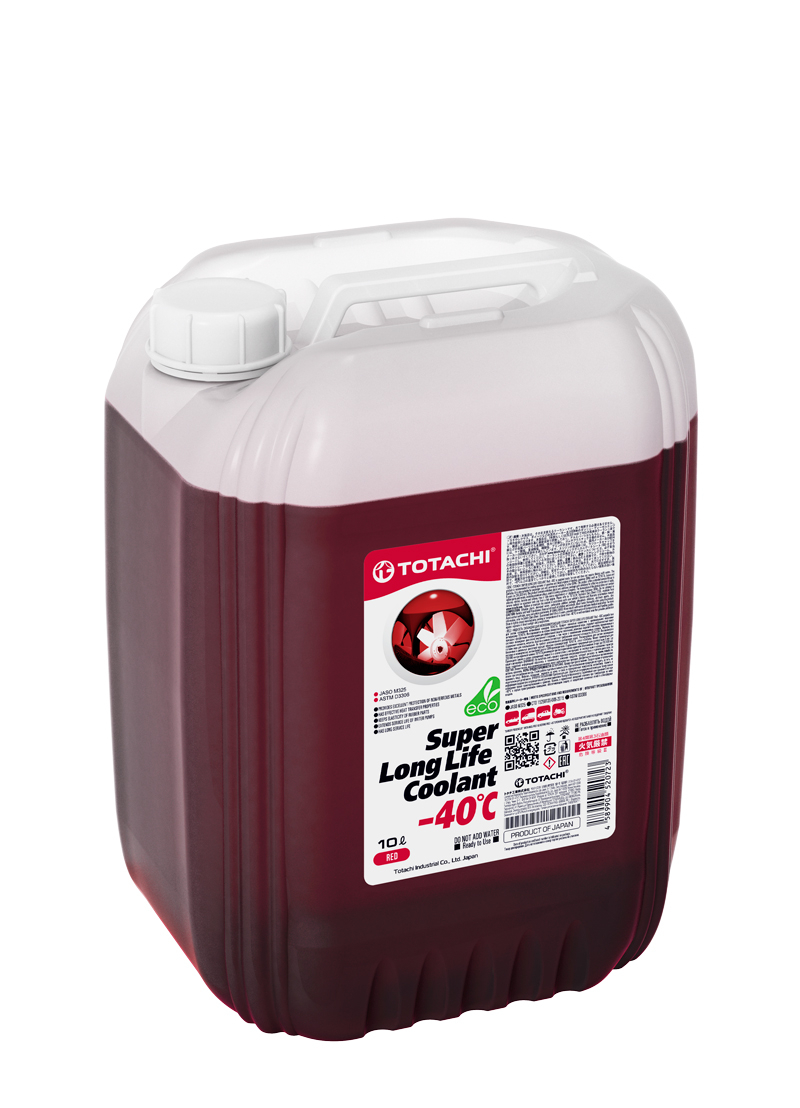 Жидкость охлаждающая TOTACHI SUPER LONG LIFE COOLANT Red -40C 10л