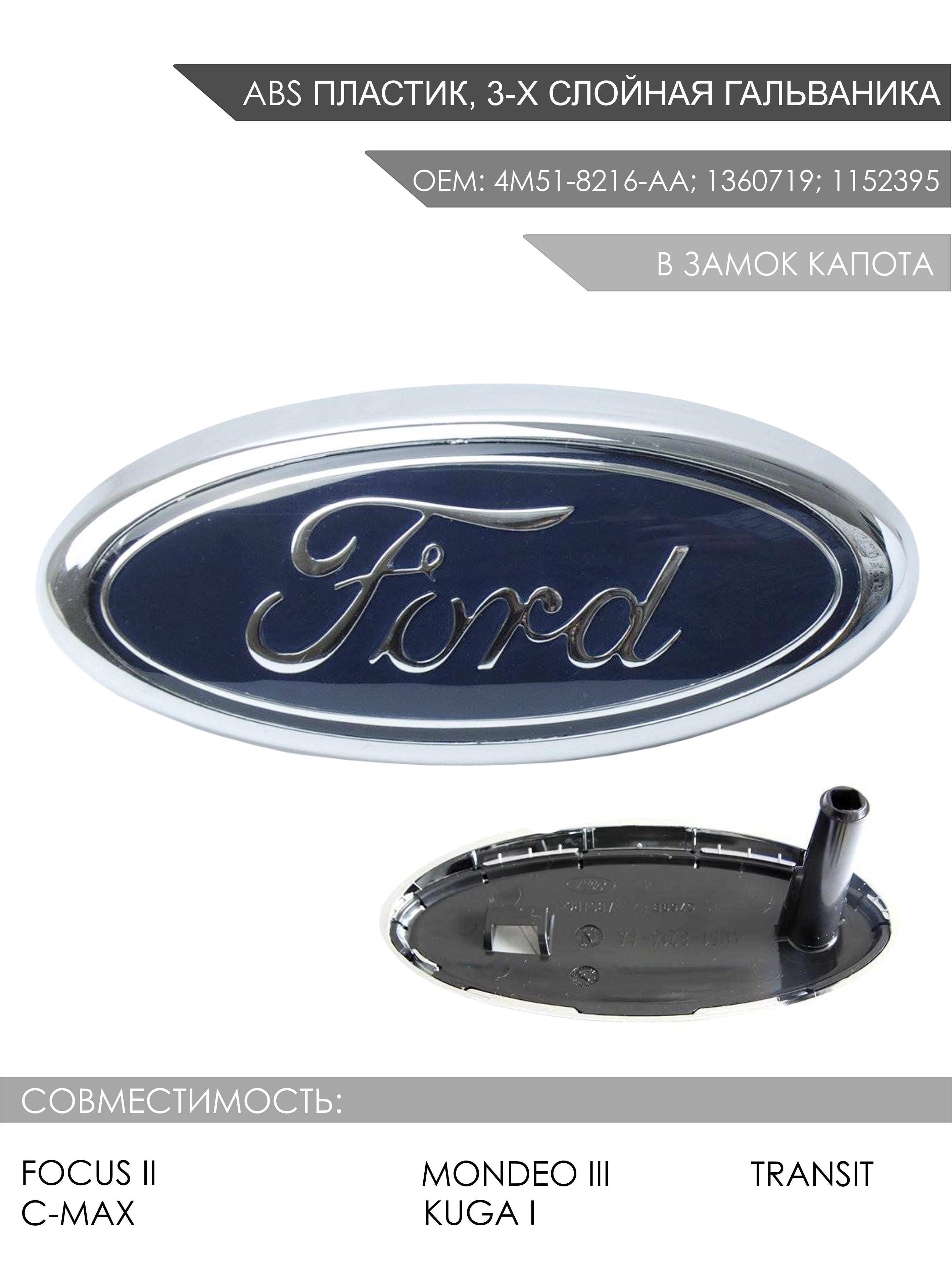 Emblem FORD - FORD - 1360719