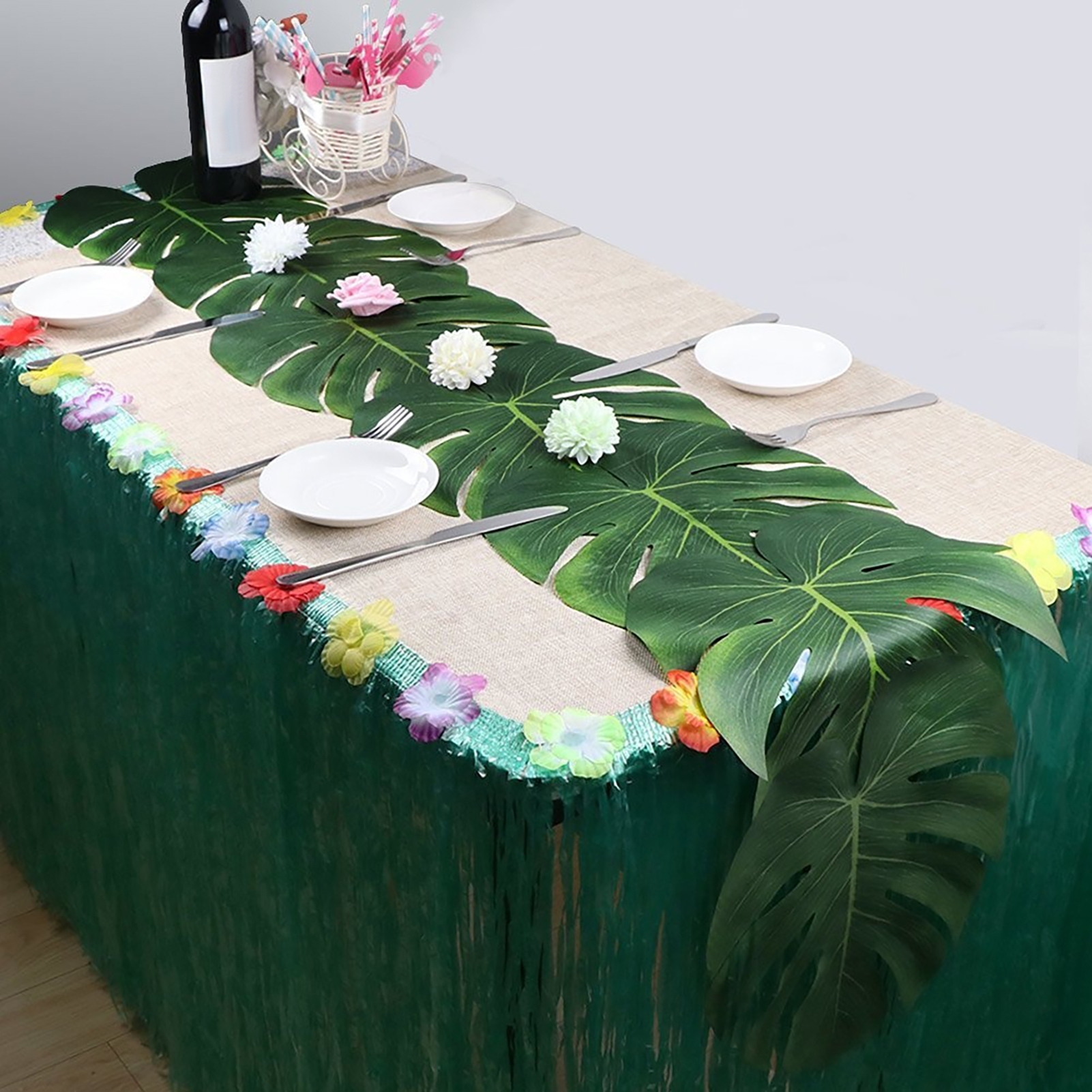 стол на гавайскую вечеринку