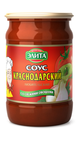 Соус ЭЛИТА "Краснодарский любительский". 690г*8шт. 