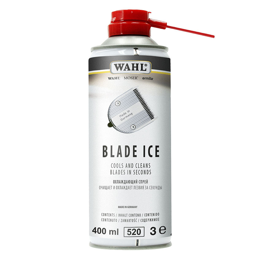 Охлаждающий спрей для машинок и триммеров Wahl 4 в 1 Blade ice, смазка, масло, нож, ножевой блок