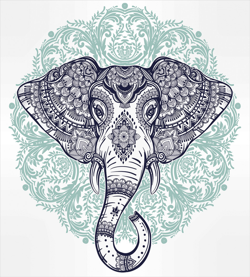 Слон стилизация