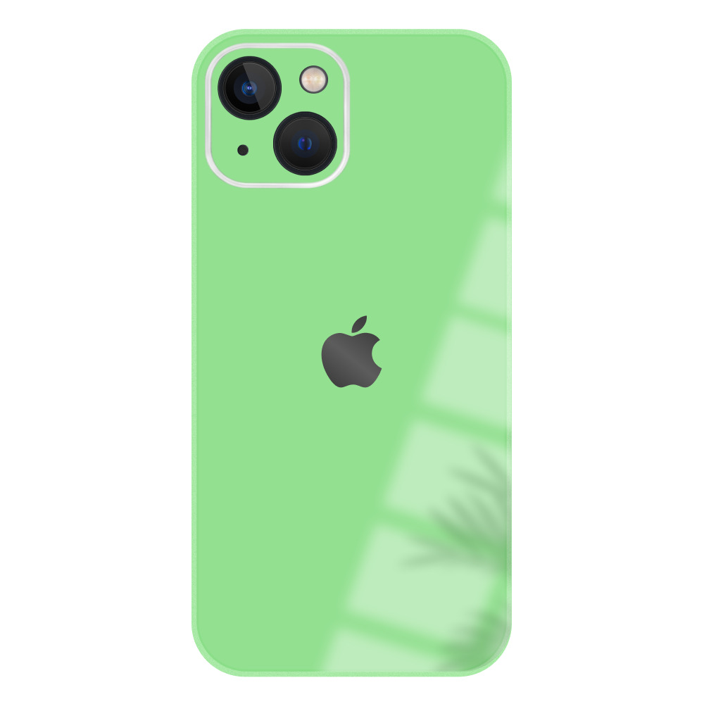 Стеклянный чехол на iPhone 13 Mini с защитой камеры (ярко-зеленый) - купить  с доставкой по выгодным ценам в интернет-магазине OZON (586724000)