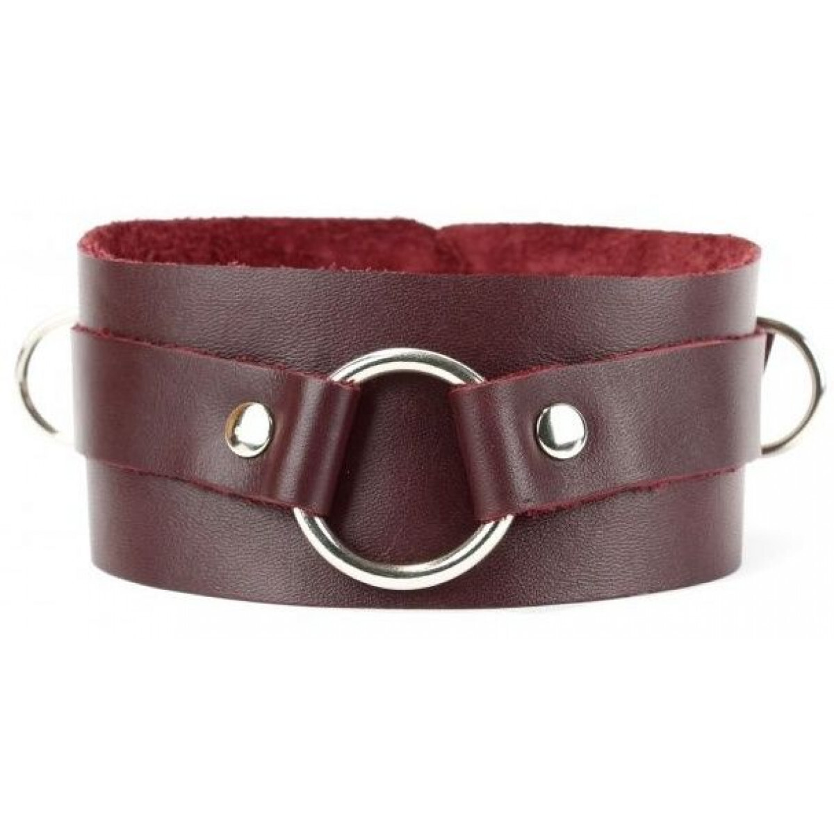 Бордовый широкий <b>ошейник</b> с кольцом Maroon <b>Collar</b> - купить в интернет-магази...