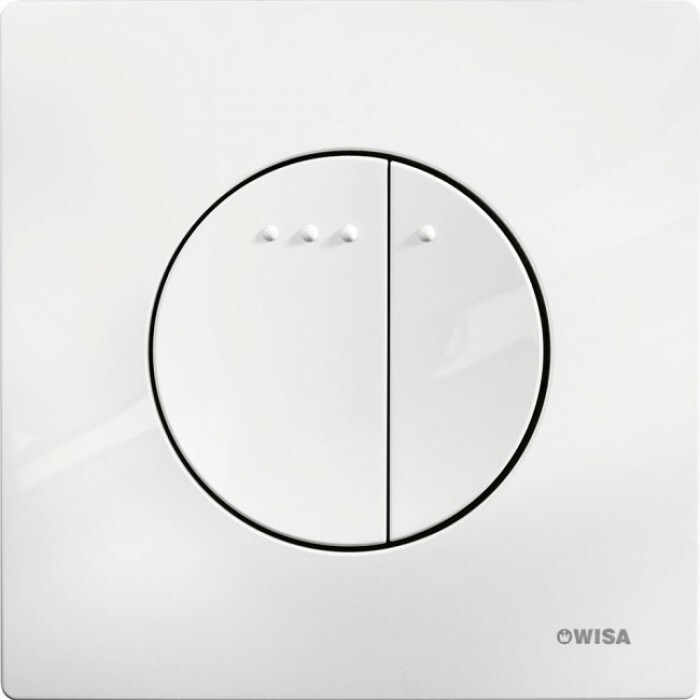Wisa как снять кнопку Панель управления инсталляции WISA Quadro Enyo DF, белая глянцевая, полный компл