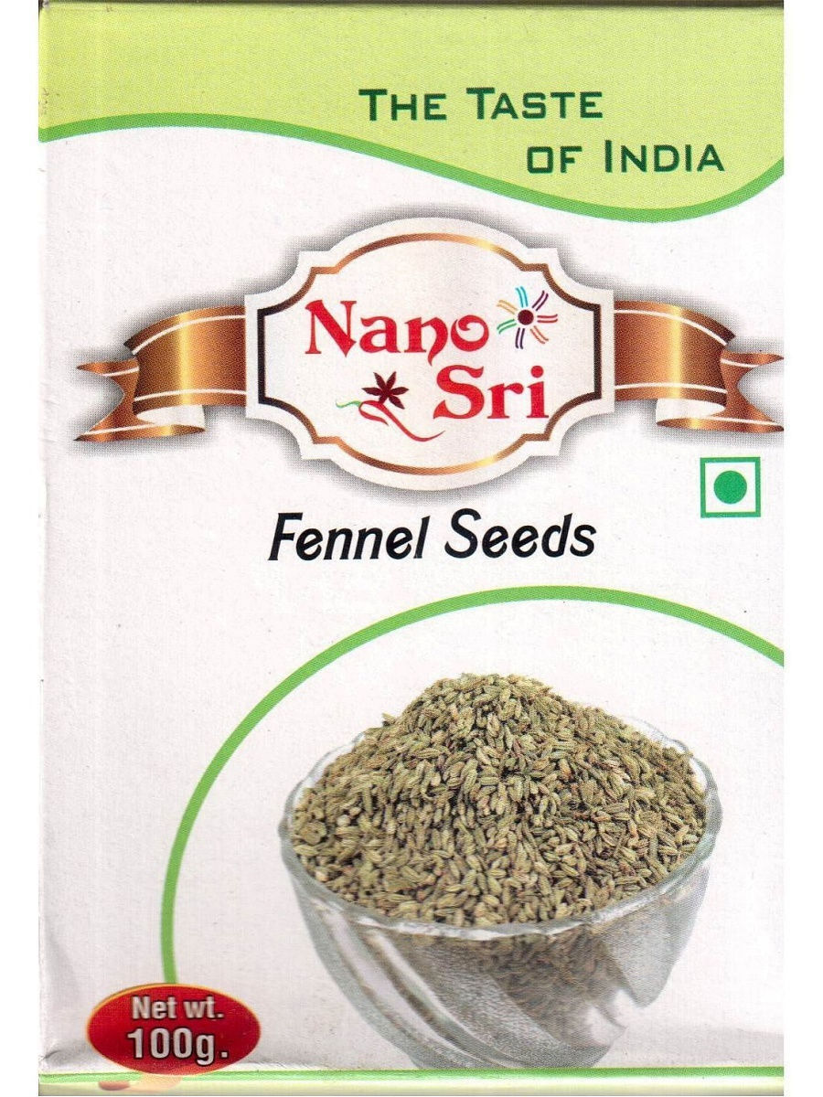 Семена фенхеля (Fennel Seeds) Nano Sri, 100 г