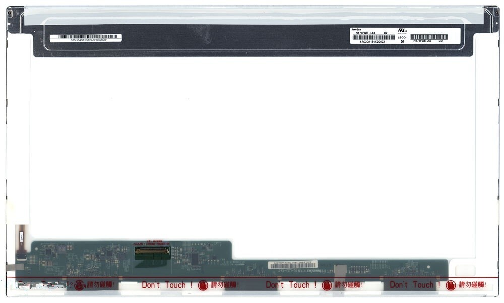 МатрицасовместимаясN173FGE-L63,Диагональ17.3,1600x900(HD+),CMO-Innolux,Глянцевая,Светодиодная(LED)